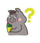 ブタとオディのまったりした日（個別スタンプ：22）