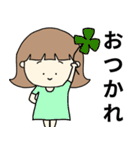 ちょっと笑える女の子（個別スタンプ：3）