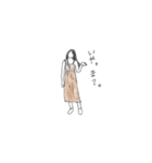 適当な女の子（個別スタンプ：3）