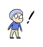 メガネと帽子の基本スタンプ（個別スタンプ：6）