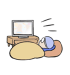 メガネと帽子の基本スタンプ（個別スタンプ：25）