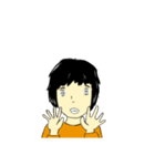 気分がオレンジ（個別スタンプ：4）
