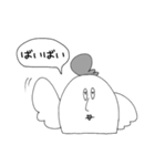 モノクロどうぶつのブスタンプ（個別スタンプ：21）