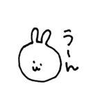 手書きのゆるうさぎ（個別スタンプ：5）