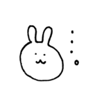 手書きのゆるうさぎ（個別スタンプ：8）