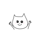 おてあげ白ねこ（個別スタンプ：13）