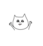 おてあげ白ねこ（個別スタンプ：21）