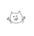 おてあげ白ねこ（個別スタンプ：27）