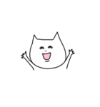 おてあげ白ねこ（個別スタンプ：28）