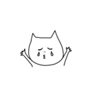 おてあげ白ねこ（個別スタンプ：29）