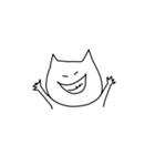 おてあげ白ねこ（個別スタンプ：32）