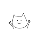 おてあげ白ねこ（個別スタンプ：37）