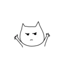 おてあげ白ねこ（個別スタンプ：38）
