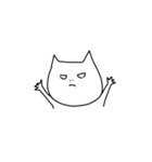 おてあげ白ねこ（個別スタンプ：39）