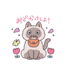 ふわツヤねこ（個別スタンプ：14）