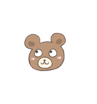 毎日使える手描き風くまちゃんスタンプ（個別スタンプ：24）