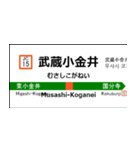 中央線の駅名標（東京から大月）（個別スタンプ：15）