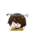 ショートヘア女子+ねこのゆるーいスタンプ（個別スタンプ：22）