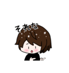 ショートヘア女子+ねこのゆるーいスタンプ（個別スタンプ：29）