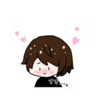 ショートヘア女子+ねこのゆるーいスタンプ（個別スタンプ：31）