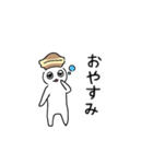 どら焼き被ったドラ焼き君（個別スタンプ：3）