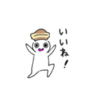 どら焼き被ったドラ焼き君（個別スタンプ：7）