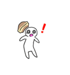 どら焼き被ったドラ焼き君（個別スタンプ：25）