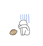 どら焼き被ったドラ焼き君（個別スタンプ：34）