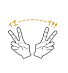 手だけで伝われば良い‼︎（個別スタンプ：9）