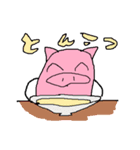 ゆるゆるブタさんスタンプ（個別スタンプ：35）