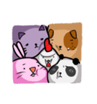 離れ目で丸っこい動物たち。（個別スタンプ：12）