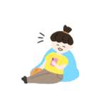 使える男の子女の子スタンプ〜おうち編〜（個別スタンプ：6）
