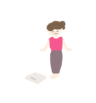 使える男の子女の子スタンプ〜おうち編〜（個別スタンプ：21）