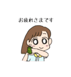 【お祝い】女の子スタンプ（個別スタンプ：6）