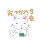 白猫日常スタンプ（個別スタンプ：5）