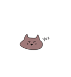 無口な猫さん（個別スタンプ：15）