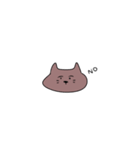 無口な猫さん（個別スタンプ：16）