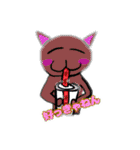 カラフルな猫ちゃん（個別スタンプ：3）