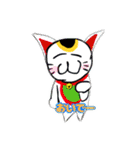 カラフルな猫ちゃん（個別スタンプ：4）