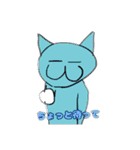 カラフルな猫ちゃん（個別スタンプ：7）