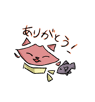 くちびるのようなネコ（個別スタンプ：8）