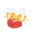 らくがきくまちゃんのお話（個別スタンプ：3）