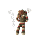 Socks monkey family（個別スタンプ：10）