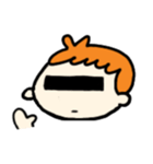 ぼうやの真顔だったり、照れたり怒ったり。（個別スタンプ：5）
