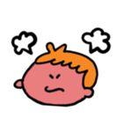 ぼうやの真顔だったり、照れたり怒ったり。（個別スタンプ：8）