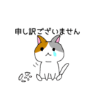 敬語の猫さん（個別スタンプ：8）