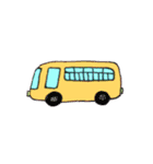 女の子読書編み物宇宙船車季節お祝い（個別スタンプ：14）