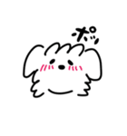 白い犬の方。(マルチーズ)（個別スタンプ：4）