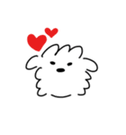 白い犬の方。(マルチーズ)（個別スタンプ：9）