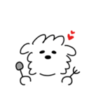 白い犬の方。(マルチーズ)（個別スタンプ：11）